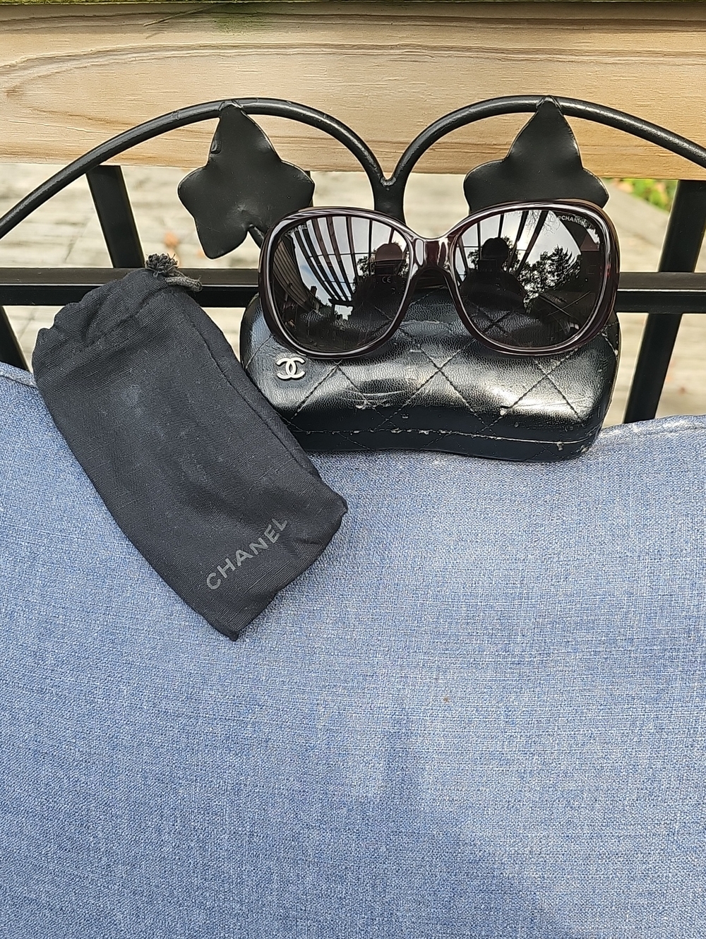 CHANEL CAMELLIA BORDEAUX BC14996047 SUNGLASSES/1A2570 - Picture 11 of 16